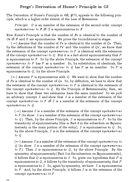 graphic of Frege's Derivation of Hume's Principle in the Grundlagen