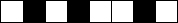 8 horizontal boxes with, from the left, the second, fourth, and sixth boxes black and the others white