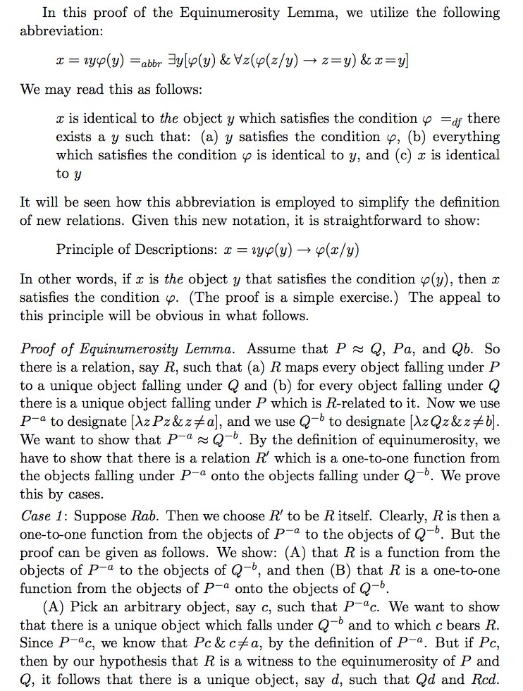 1st graphic to the Proof of Equinumerosity Lemma