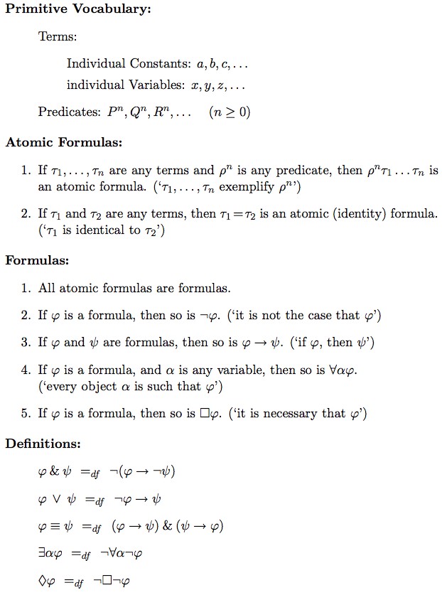 LaTeX image of the Language