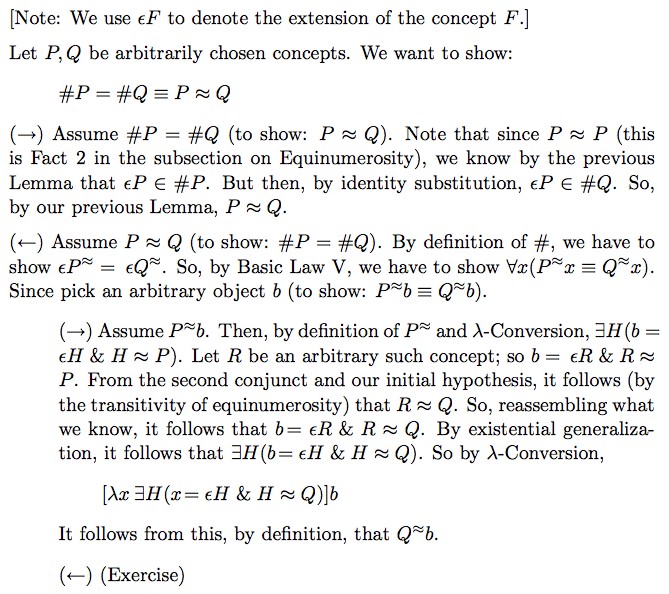 Proof of Hume's Principle from Basic Law V