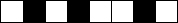8 horizontal boxes with, from the left, the second, fourth, and sixth boxes black and the others white