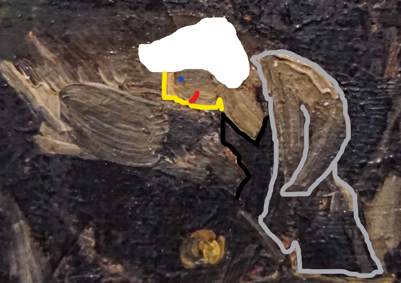 Detail from the shoe on the right side of Van Gogh&rsquo;s painting entitled A Pair of Shoes