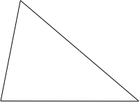 a triangle (an acute triangle)