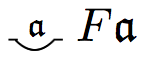 Frege-notation for: every x Fx